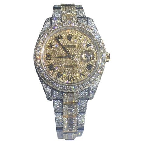 40mm iced out swiss movement rolex replica|iced out rolex stone.